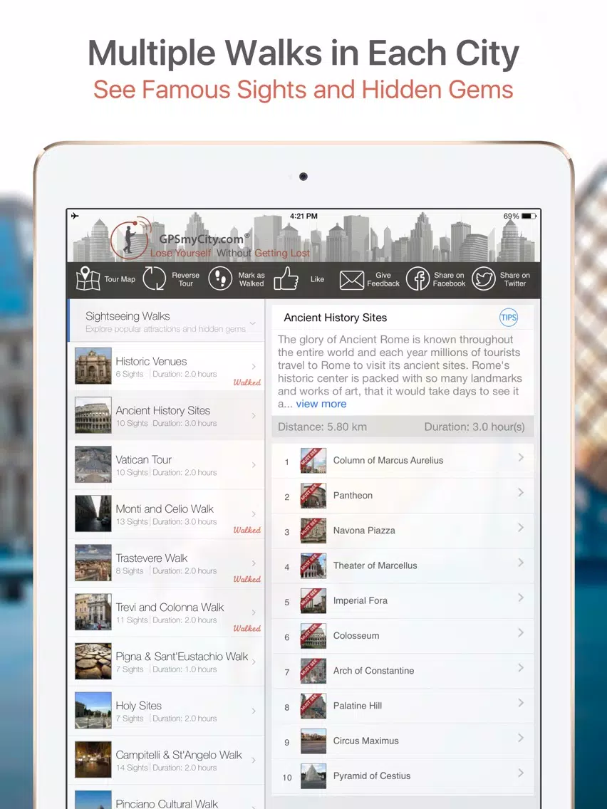 Bath Map & Walks (F) iPad  स्क्रीनशॉट