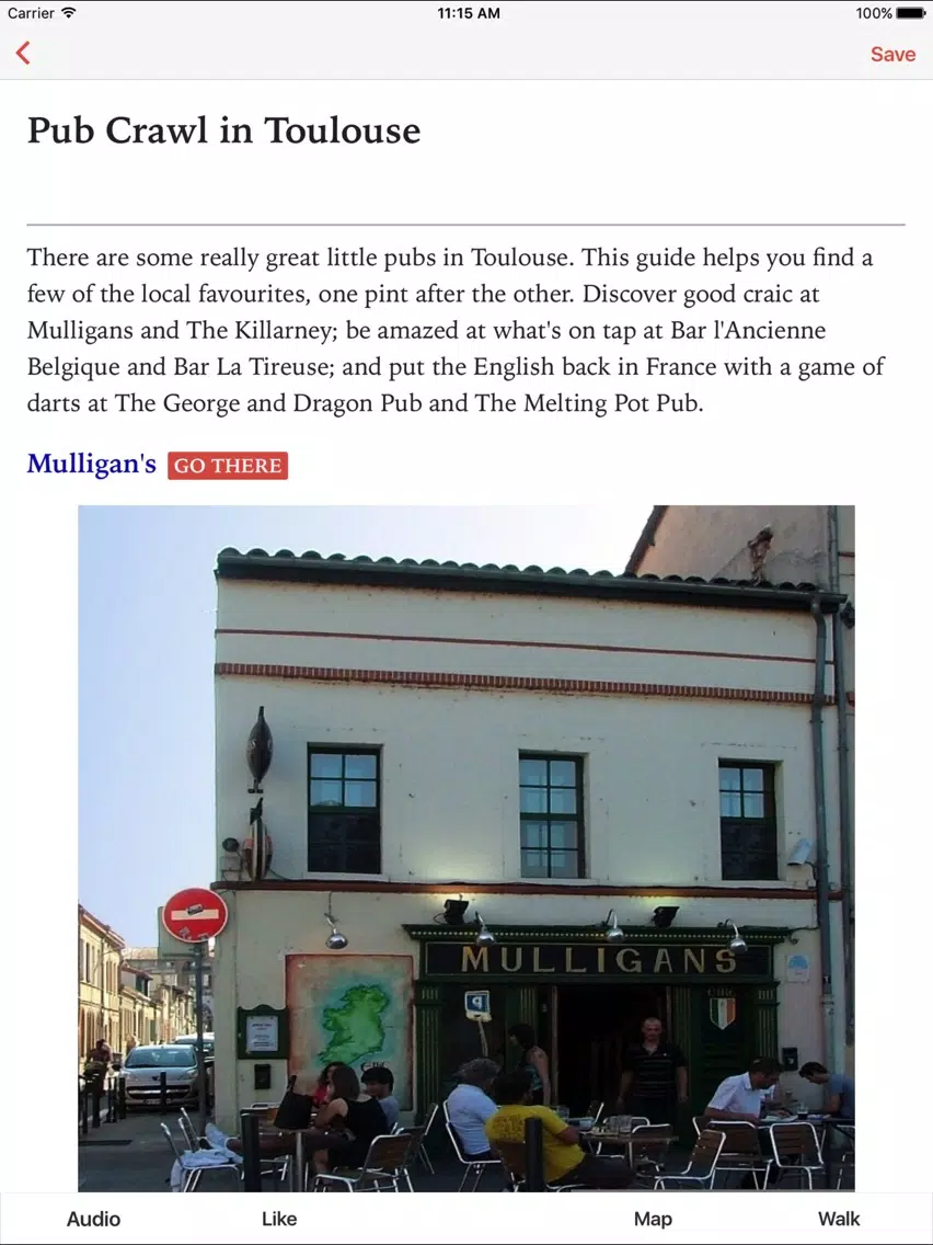 Pub Crawl in Toulouse iPad 應用截圖