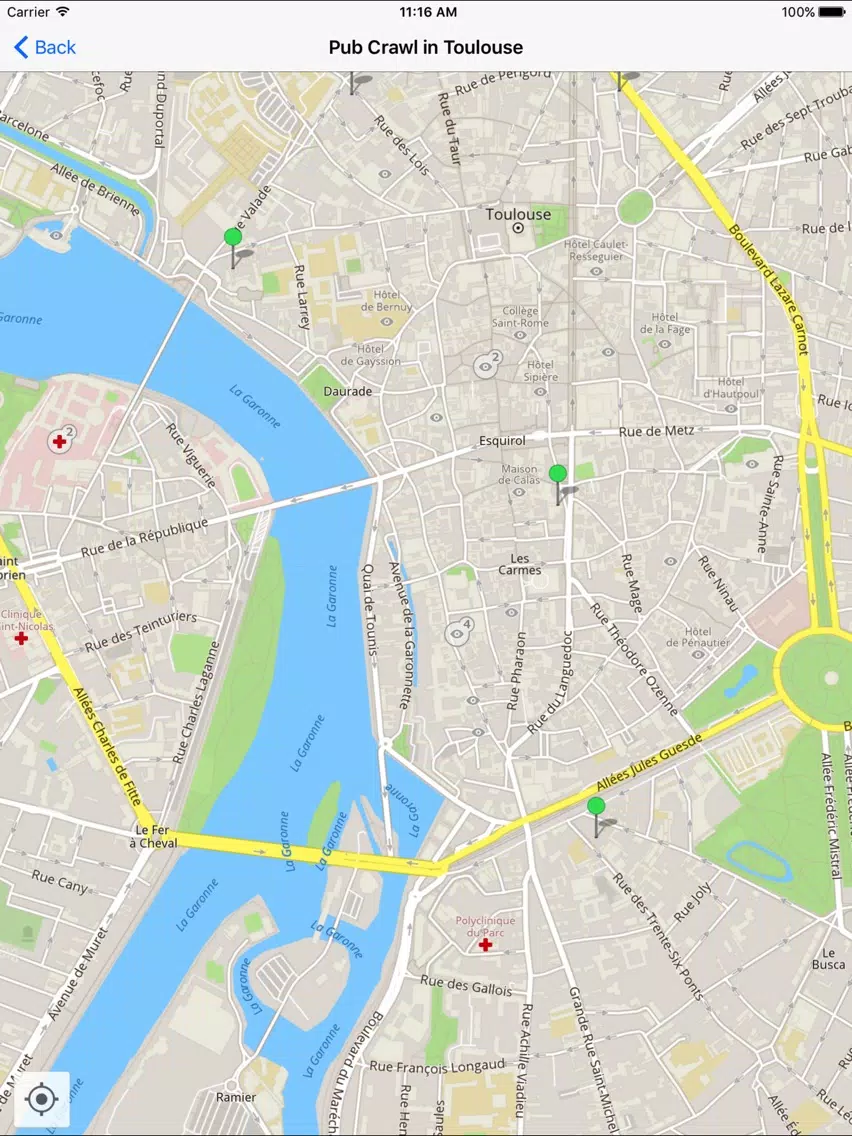 Pub Crawl in Toulouse iPad 應用截圖