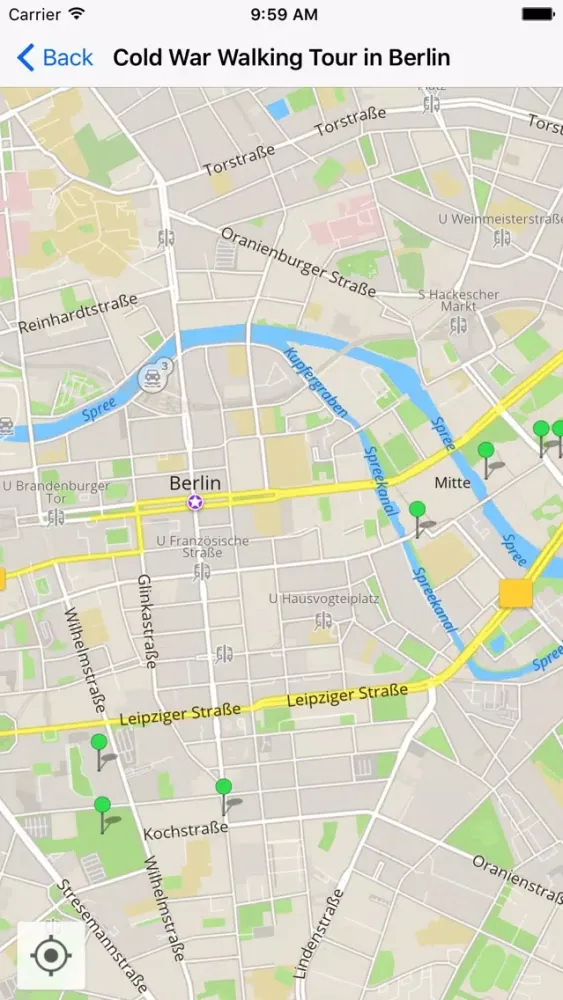 Capturas de tela do Cold War Walk in Berlin
