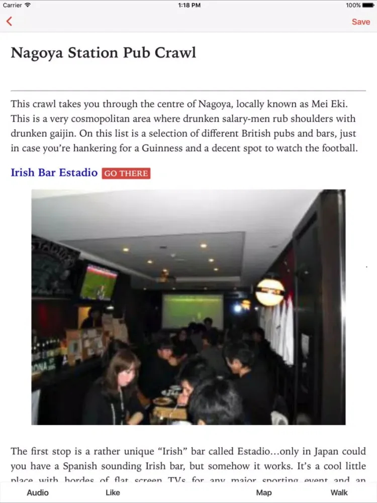 Capturas de pantalla de Nagoya Station Pub Crawl iPad 