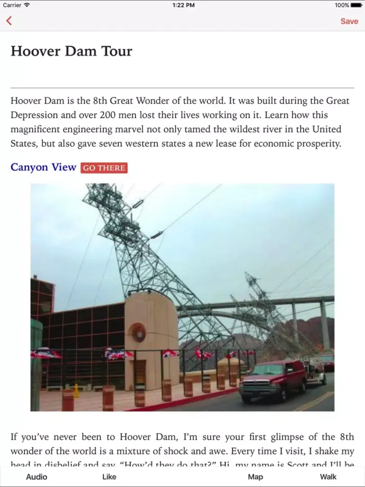 Hoover Dam Tour iPad  Screenshots