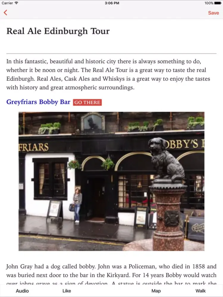 Ảnh chụp màn hình của Real Ale Edinburgh Tour iPad 