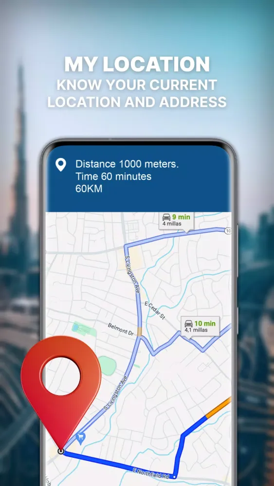 تصاویر GPS Navigation: Road Map Route