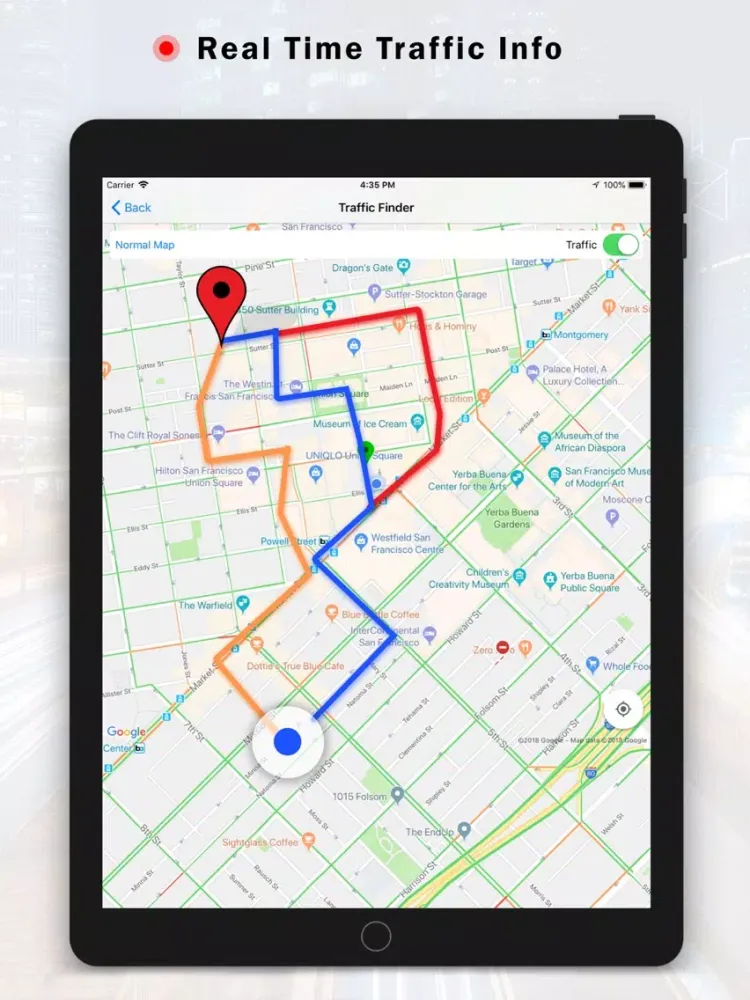 تصاویر GPS Navigation & Live Traffic iPad 