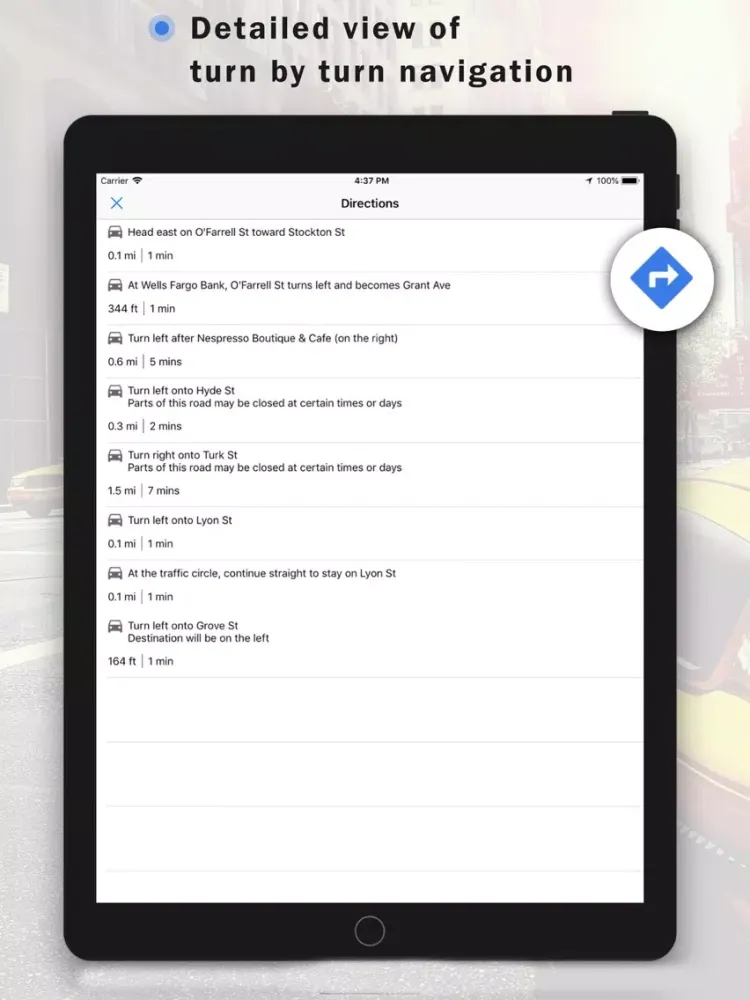 تصاویر GPS Navigation & Live Traffic iPad 