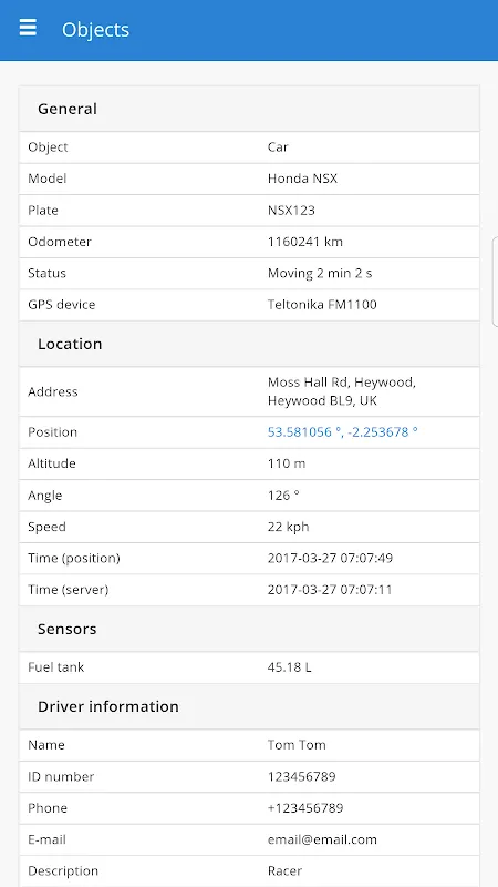 Packard-GPS স্ক্রিনশট