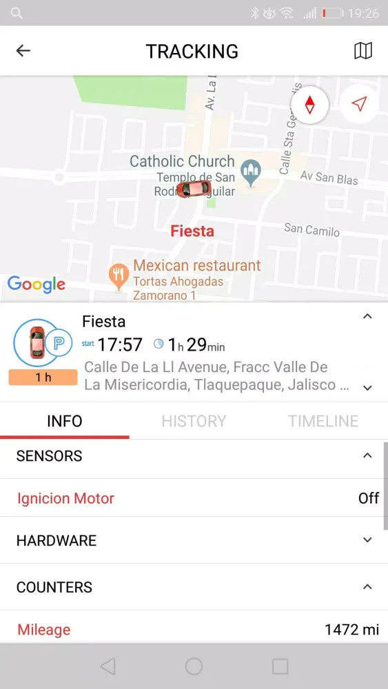 Capturas de tela do GPS TechTracker Pro