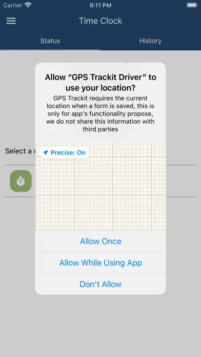 GPS Trackit Driver 스크린샷