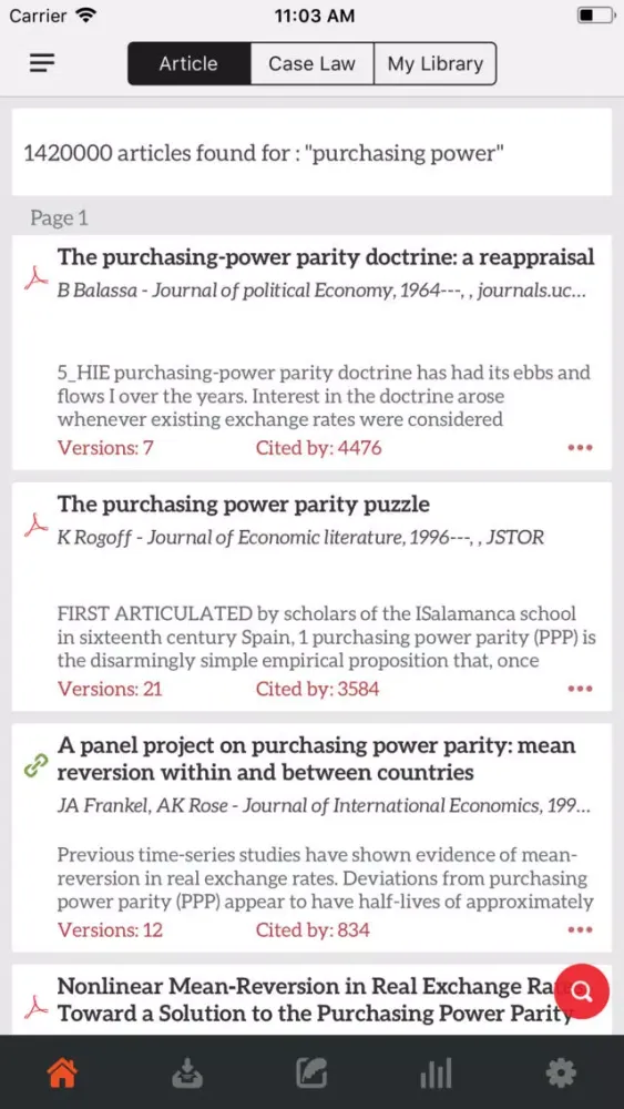 GoScholar for Google Scholar Screenshots