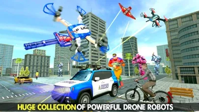 Zrzuty ekranu Police War Drone Robot Game