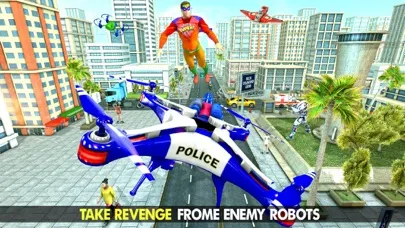 Zrzuty ekranu Police War Drone Robot Game