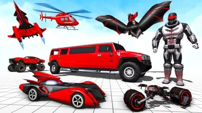 Capturas de pantalla de Flying Bat Robot Car Games