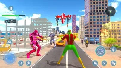 Capturas de tela do Flying Bike War Robot Shooter