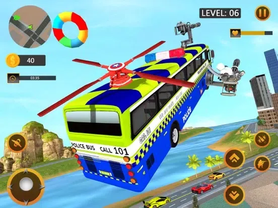 تصاویر Flying Police Bus Driver iPad 