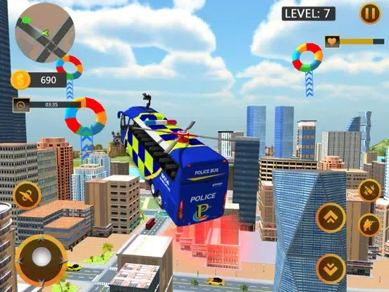 تصاویر Flying Police Bus Driver iPad 