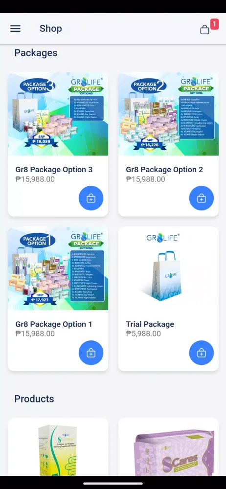 Ảnh chụp màn hình của Gr8life