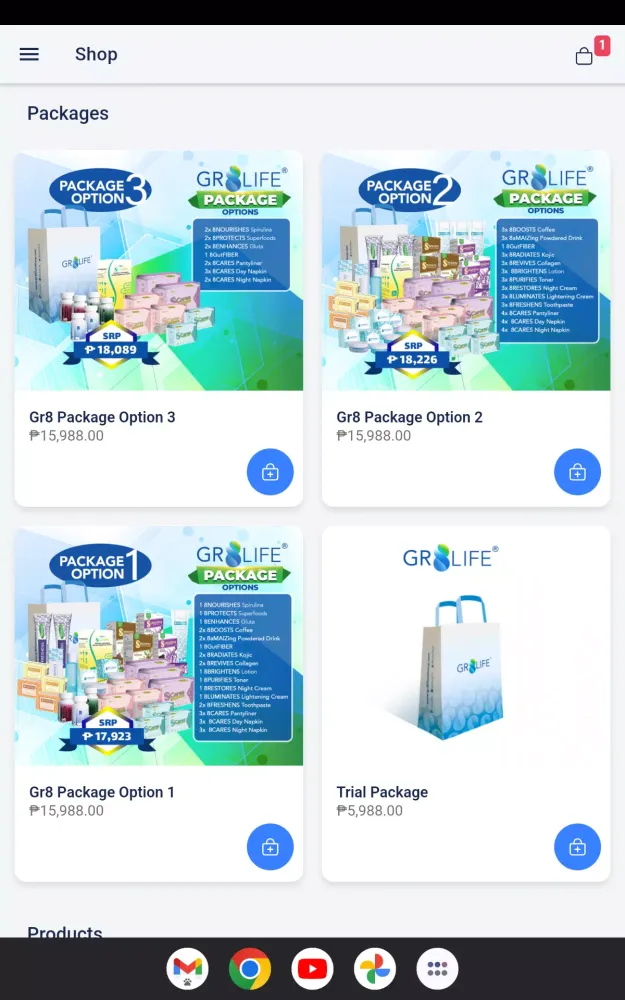 Ảnh chụp màn hình của Gr8life