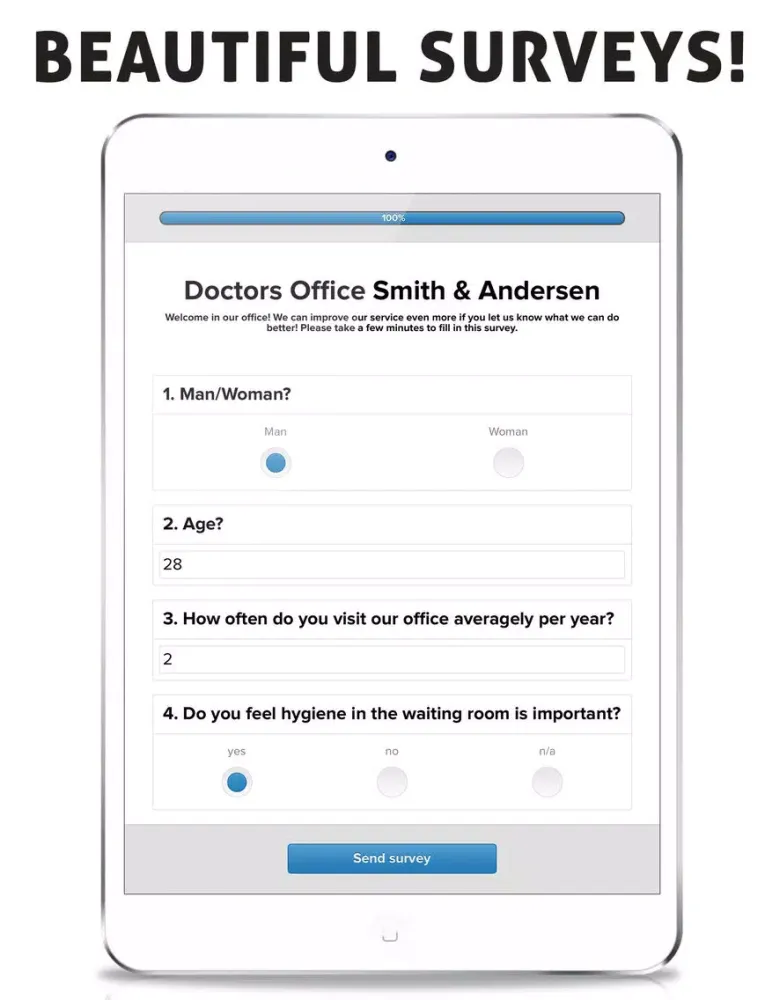 Survey - client satisfaction & market tool! iPad  স্ক্রিনশট