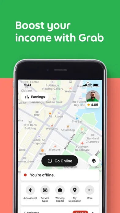 Grab Driver: App for Partners سکرین شاٹس
