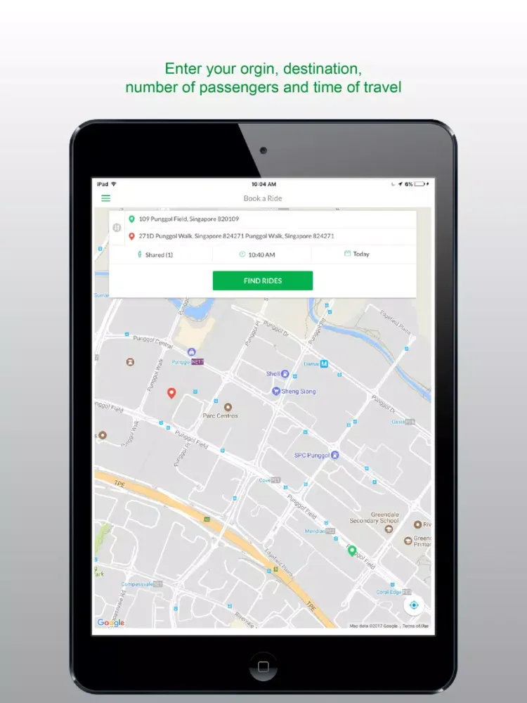 GrabShuttle Plus iPad 应用截图