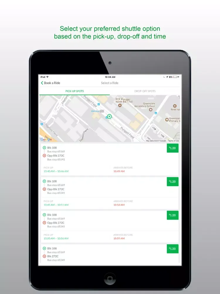 GrabShuttle Plus iPad 应用截图