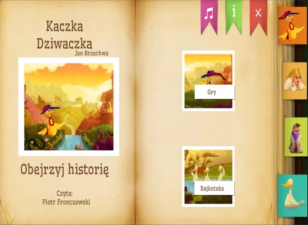 Kaczka Dziwaczka - Jan Brzechwa iPad 应用截图