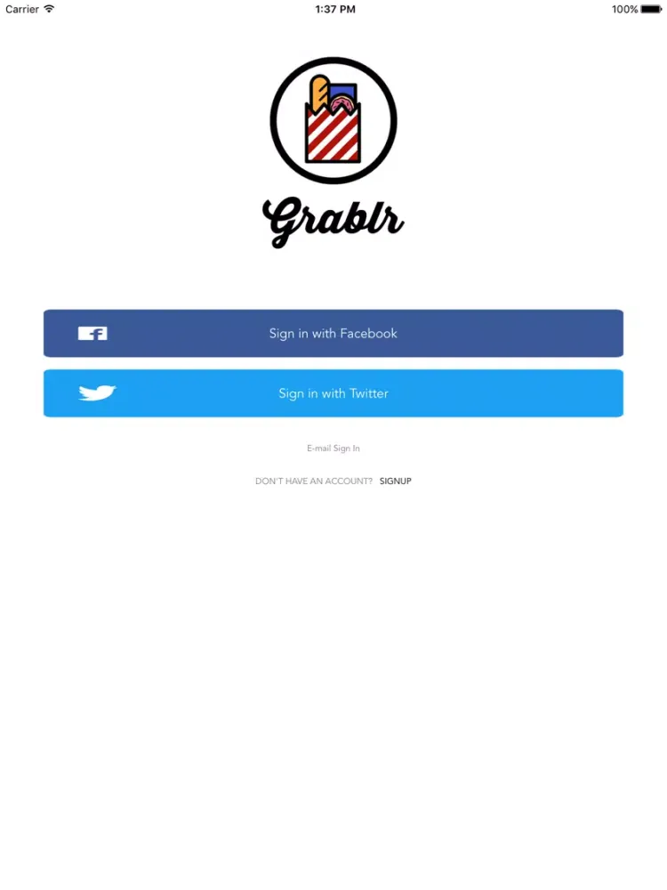 Grablr - In-seat delivery iPad  スクリーンショット