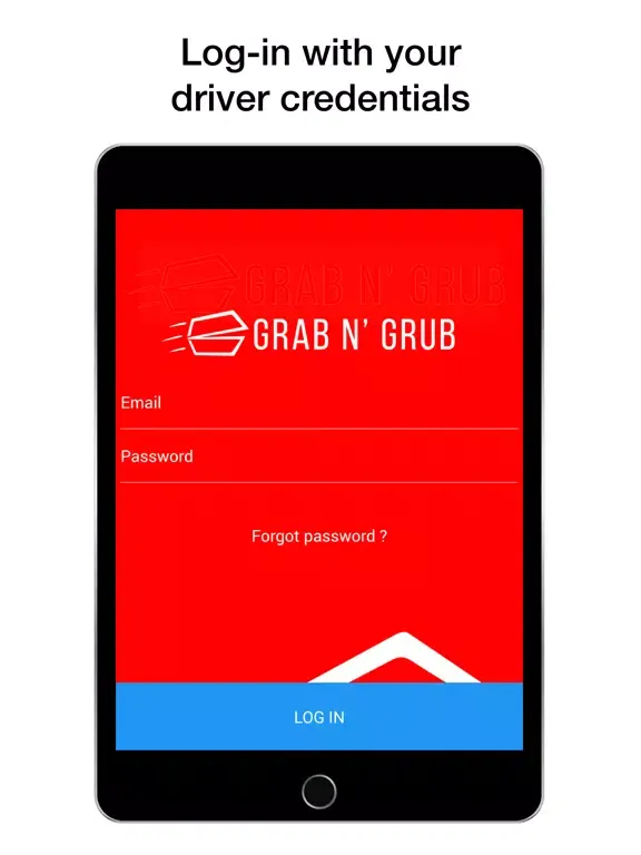 Grab N Grub Driver iPad  スクリーンショット