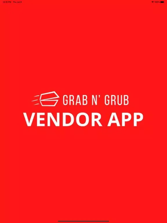 Grab N Grub Vendor iPad 應用截圖