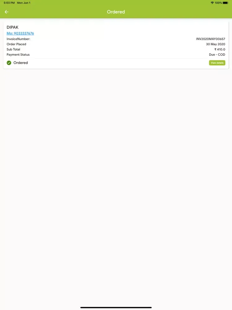 Capturas de pantalla de GrabPin Seller iPad 