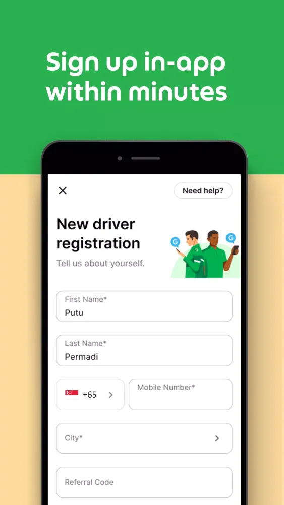 Grab Driver Screenshots