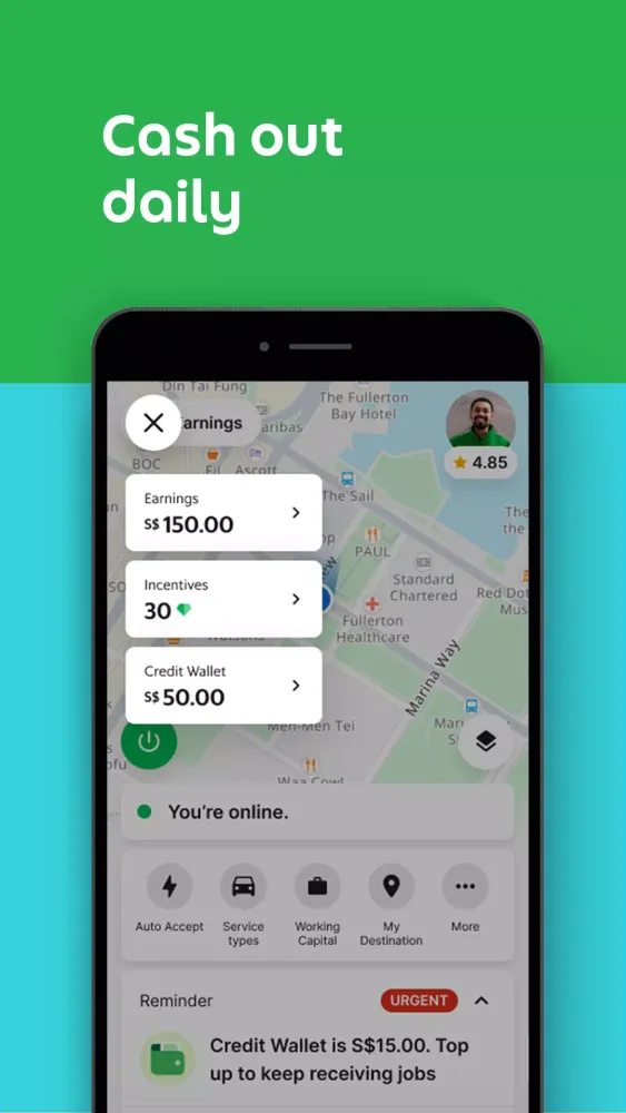 Grab Driver Screenshots
