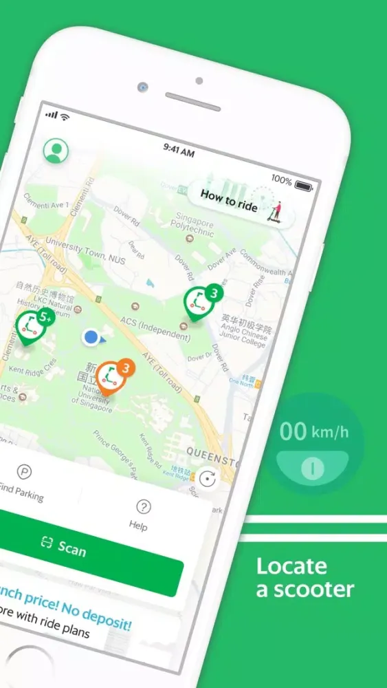 Captures d'écran de GrabWheels - eScooter sharing