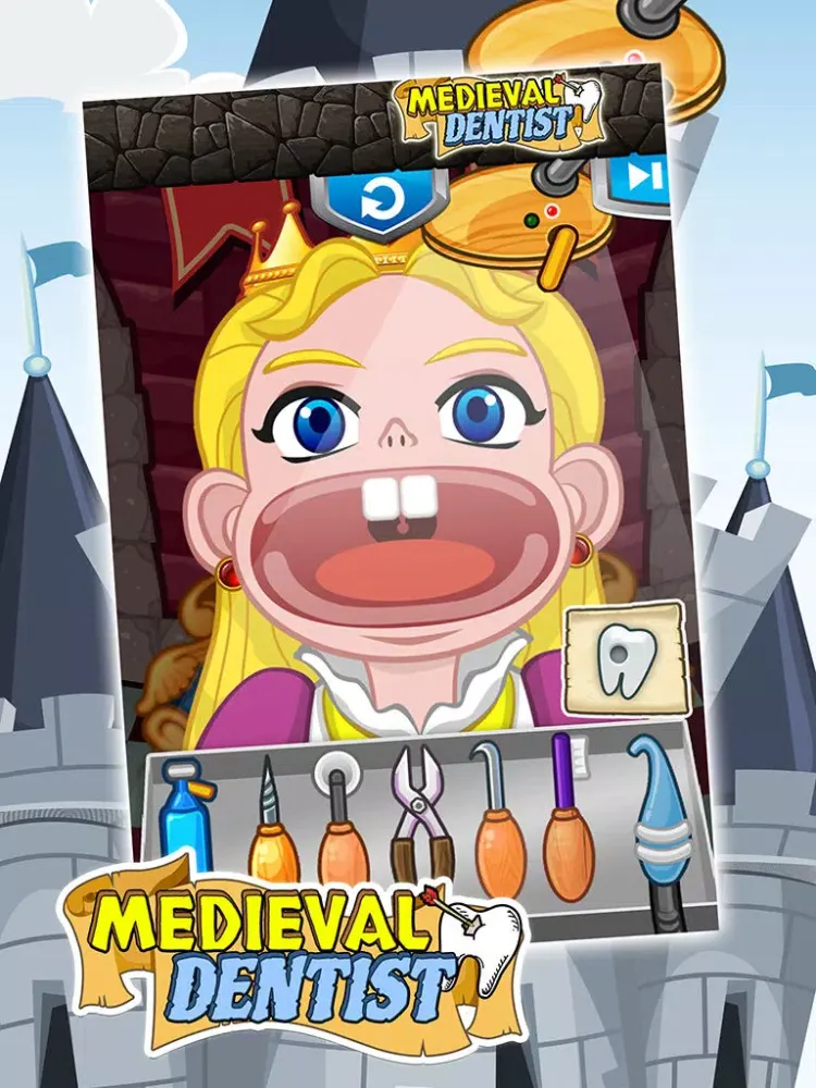 Little Medieval Dentist - Cute Makeover Kids Game iPad  Ekran Görüntüleri