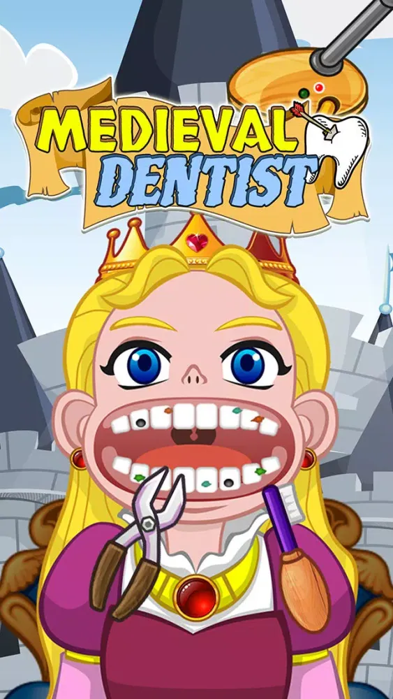 Little Medieval Dentist - Cute Makeover Kids Game Ekran Görüntüleri