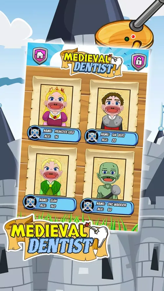 Little Medieval Dentist - Cute Makeover Kids Game Ekran Görüntüleri