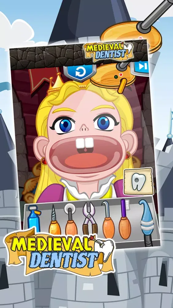 Little Medieval Dentist - Cute Makeover Kids Game Ekran Görüntüleri