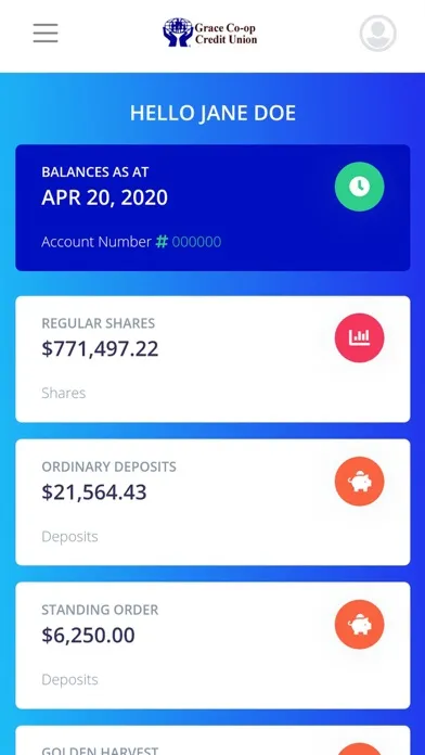 Grace Co-op Credit Union Screenshots
