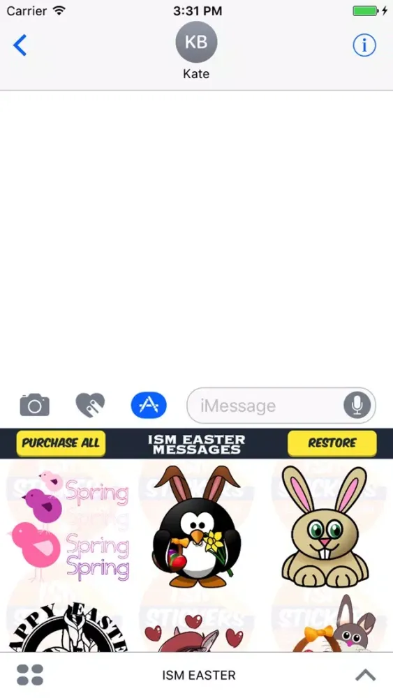 iStickerMania EASTER Screenshots
