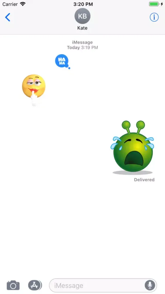 ภาพหน้าจอของ iStickerMania Emoji