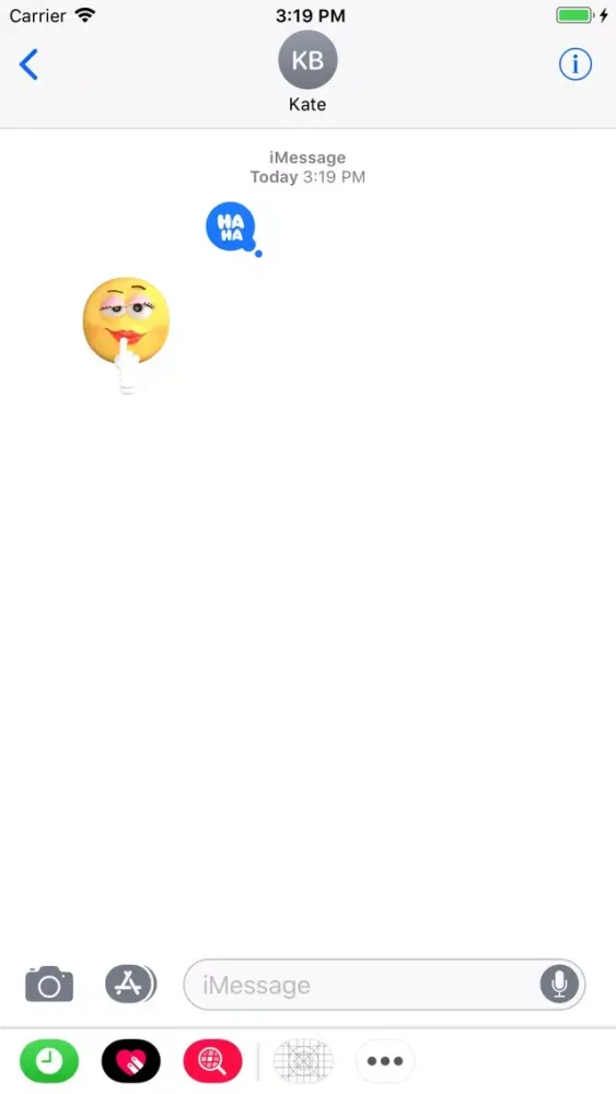 ภาพหน้าจอของ iStickerMania Emoji