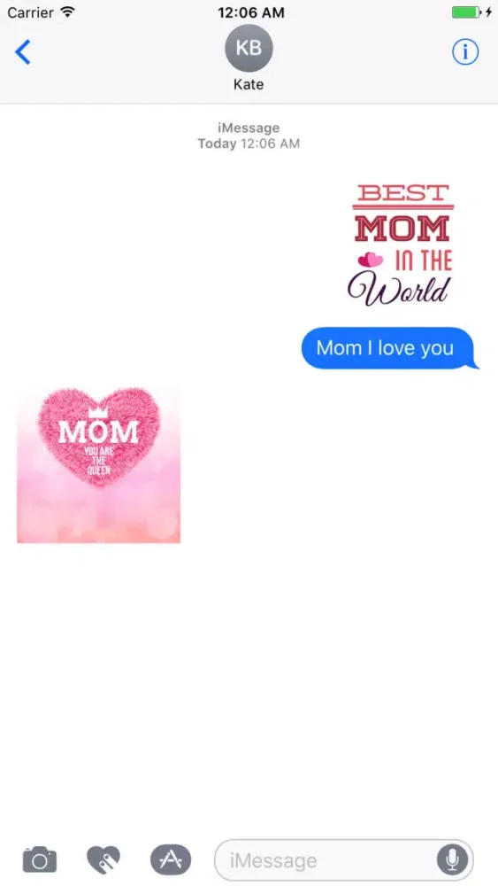Capturas de tela do iStickerMania Mother's Day
