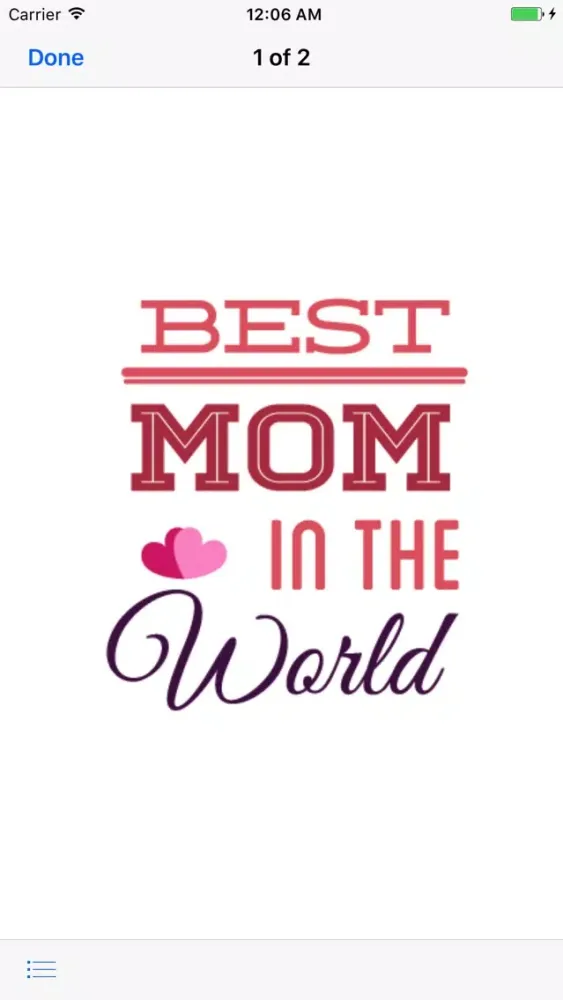 Capturas de tela do iStickerMania Mother's Day
