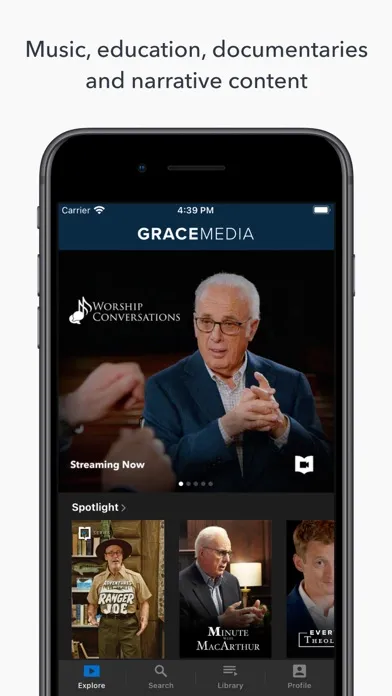 Capturas de pantalla de Grace Media App