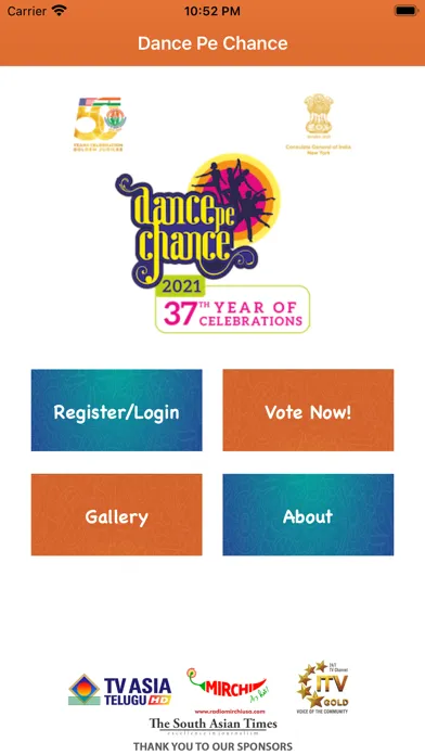 Captures d'écran de Dance Pe Chance Voting App