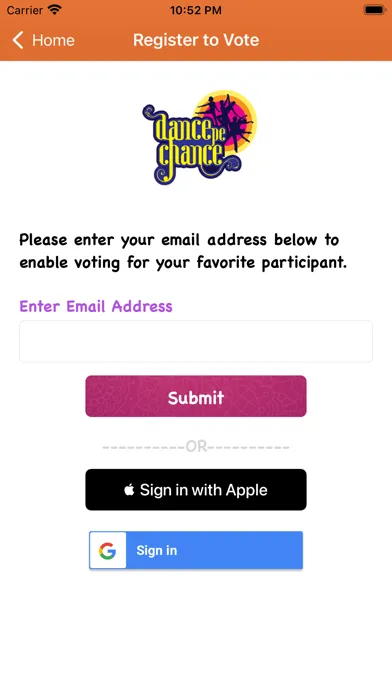 Captures d'écran de Dance Pe Chance Voting App