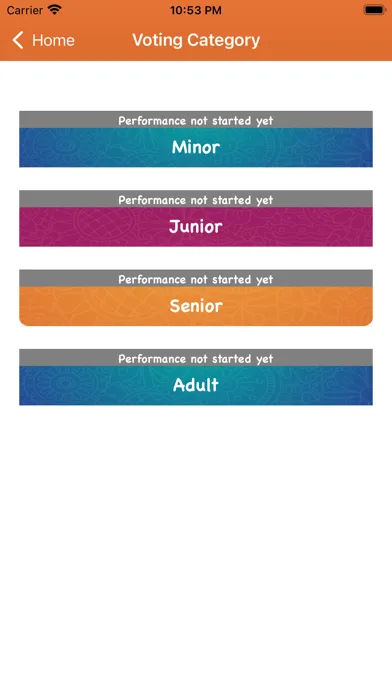 Captures d'écran de Dance Pe Chance Voting App