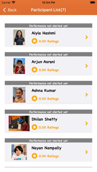 Captures d'écran de Dance Pe Chance Voting App