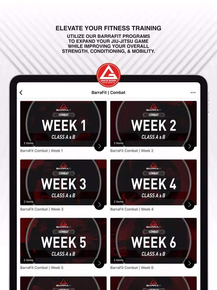 Gracie Barra BJJ Online iPad  स्क्रीनशॉट